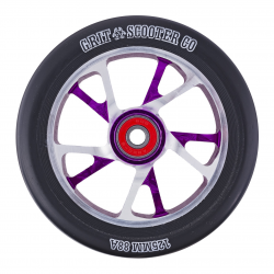 Grit 125mm Bio Core Alloy Wheel Purple / Black PU