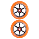 Grit Jordan Clark Signature Wheels (PAIR) - 110 mm- Orange on Black