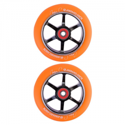 Grit Jordan Clark Signature Wheels (PAIR) - 110 mm- Orange on Black
