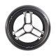 Bunker Tryder Wheels, Raw, Black, Black, 125 mm