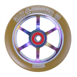 Grit 110mm 6 Spoke ACW Wheels - Twin Pack - Gum / Neochrome