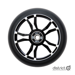 District Scooters 120mmx30mm LM120 Wide Milled Core Wheel - Black / Black